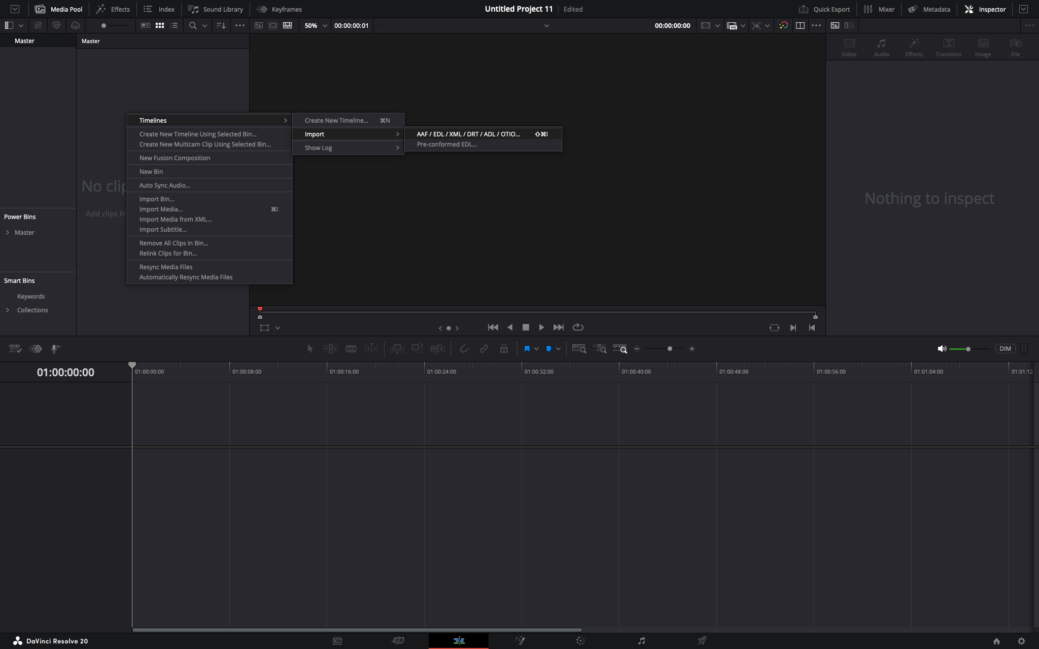 Step 4: importing XML in your NLE